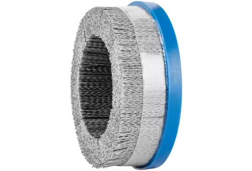 SZCZOTKI KOMPOZYTOWE talerzowe DBUR Ø 150 × 22,2 mm włókno SiC do otworu Ø 1,10 mm, ziarno 80, stacjonarne 1