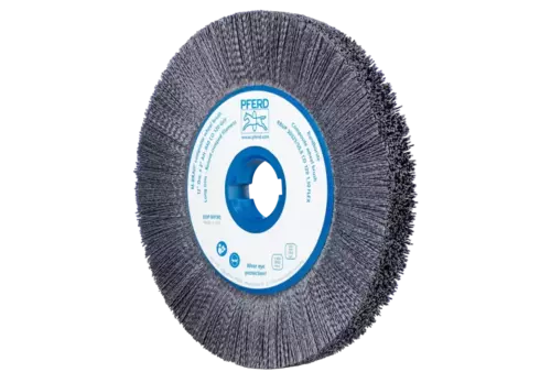 SZCZOTKI KOMPOZYTOWE tarczowe FLEX RBUP Ø 300 × 25 × 50,8 mm włókno ceramiczne Ø 1,10 mm, ziarno 120, stacjonarne 1