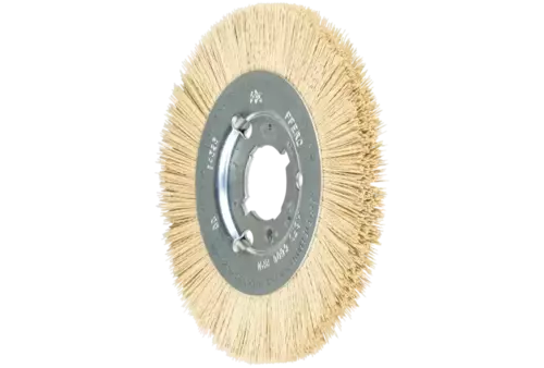 Szczotka tarczowa wąska niepleciona RBU Ø150 × 12 × 31,75 mm otwór, włókno diamentowe Ø0,35 mm ziarno 600 1