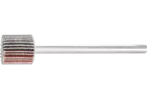 Ściernica wachlarzowa F Korund Ø 10 × 10 mm trzpień Ø 3 mm A320 do szlifu dokładnego i wykończeniowego 1