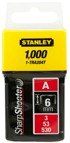 Zszywki 6mm TRA204T STANLEY 1000szt 1