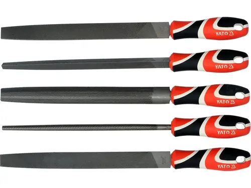 Zestaw pilników do metalu 250mm 5 szt YATO YT-6238 1