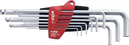 Zestaw 9-sztukowy imbusów kulistych w uchwycie ProStar Wiha 1