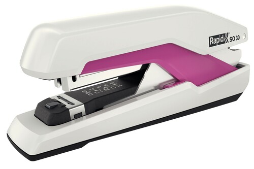 Zszywacz biurowy FS Rapid Supreme Omnipress SO30 biało-różowy 1
