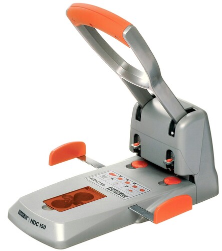 Dziurkacz biurowy Supreme HDC150/2 Rapid srebrno-pomarańczowy 1