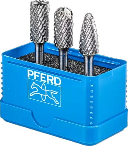 Komplet 3 frezów trzpieniowych HM 1414 ALLROUND PFERD 1