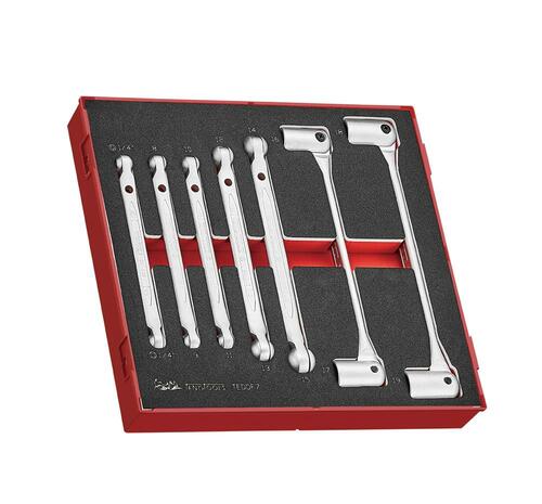 7-elementowy zestaw kluczy przegubowych nasadowych Teng Tools TEDDF7 1