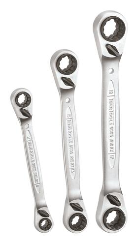 Zestaw kluczy oczkowych zapadkowych 4w1 Teng Tools 6503Rx 1