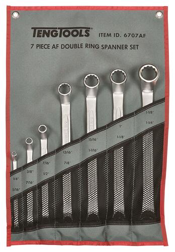Zestaw kluczy oczkowych Teng Tools 6707AF 1