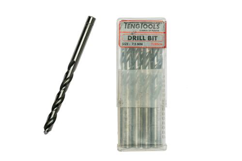 Wiertło kręte krótkie 7,5 mm (10 szt) DBx075 Teng Tools 151661709 1