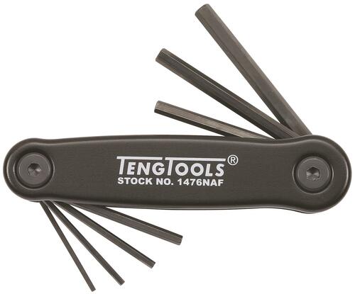 Klucze trzpieniowe sześciokątne calowe w zestawie Teng Tools 1476NAF 1