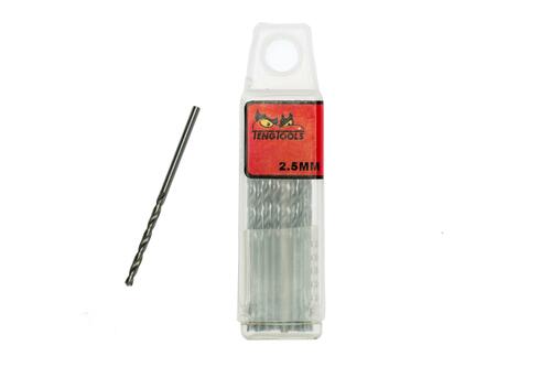 Wiertło kręte krótkie 2,5 mm (10 szt) DBx025 Teng Tools 151660404 1