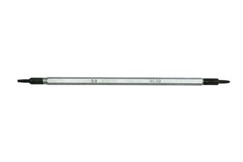 Trzon dwustronny do wkrętaków precyzyjnych płaski 2,0 mm x PH0 1