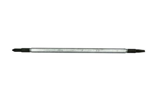 Trzon dwustronny do wkrętaków precyzyjnych płaski 3,0 mm x PH0 1