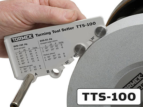Osprzęt ustawczy do noży tokarskich, zapewniający dokładne wykonanie kształtu i kąta ostrza TTS-100 1