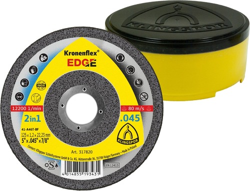 Tarcza do cięcia metalu 125x1,2x22,23 EDGE Special płaska Klingspor 355379 1