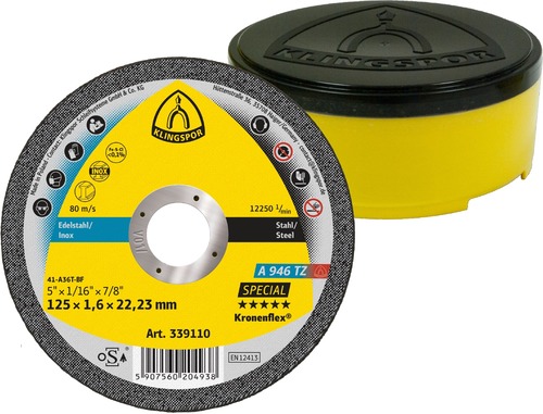 Tarcza do cięcia metalu 180x1,6x22,23 A 946 TZ Special płaska Klingspor 339112 1
