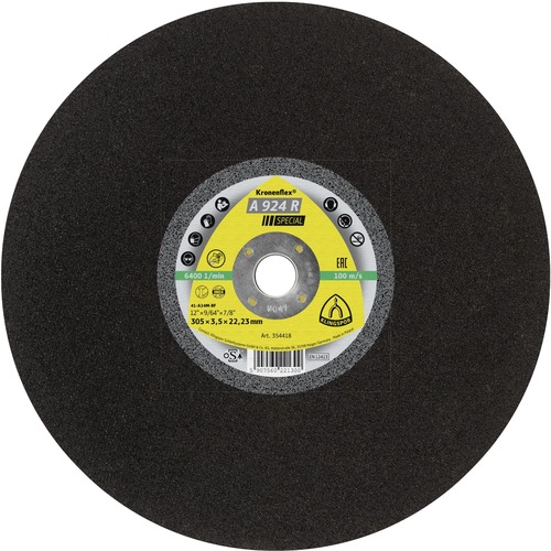 Tarcza do cięcia metalu 356x4x25,4 A 924 R Special płaska Klingspor 354414 1