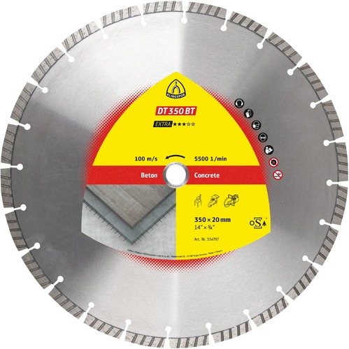 Tarcza diamentowa 300x2,8x20 beton DT 350 BT Extra Klingspor 354795 1