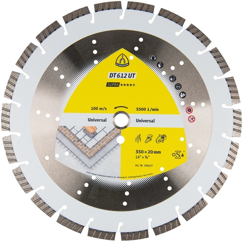 Tarcza diamentowa 350x3x20 uniwersalna DT 612 UT Supra Klingspor 340227 1