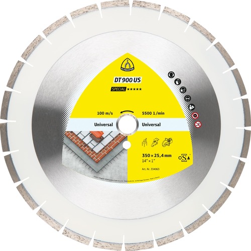 Tarcza diamentowa 350x3x25,4 uniwersalna DT 900 US Special Klingspor 334063 1