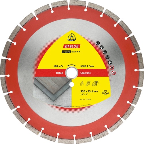 Tarcza diamentowa 400x3,6x25,4 beton DT 910 B Special Klingspor 349230 1