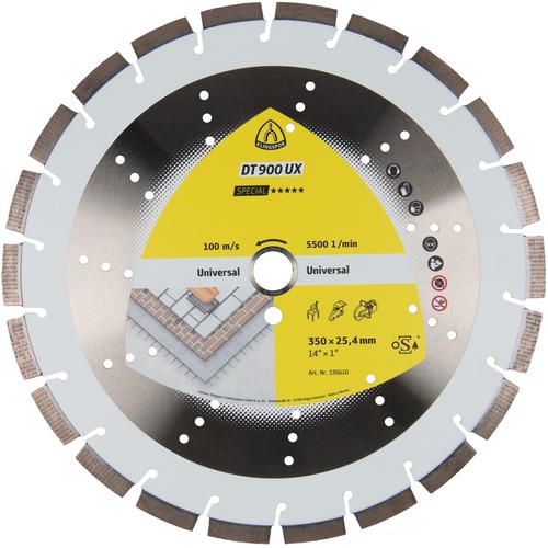 Tarcza diamentowa 450x3,6x25,4 beton DT 900 UX Special Klingspor 336612 1