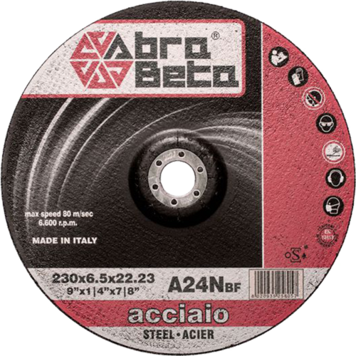 Tarcza do szlifowania metalu 125x6,5x22,23 A24N Standard wypukła AbraBETA 000070128 1