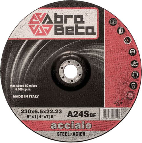 Tarcza do szlifowania metalu 115x6,5x22,23 A24S Standard wypukła AbraBETA 000072115 1