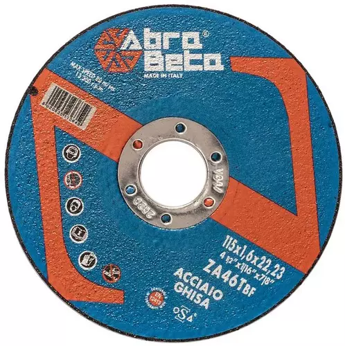 Tarcza do cięcia metalu 125x1,6x22,23 ZA46T Standard płaska AbraBETA 000100125 1