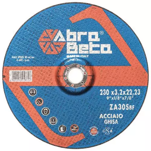 Tarcza do cięcia metalu 230x3,2x22,23 ZA30S Standard płaska AbraBETA 000110233 1