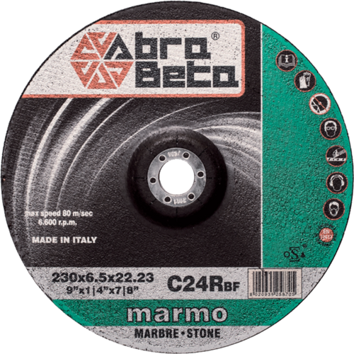 Tarcza do szlifowania betonu 230x6,5x22,23 C24R Standard wypukła AbraBETA 000570230 1