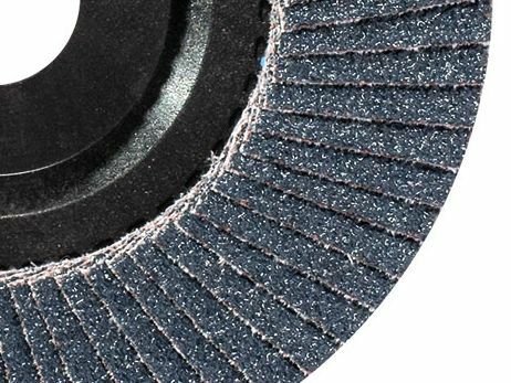 Ściernica listkowa talerzowa płaska, cyrkonowa z120, talerz nylonowy 115x22mm, listki pojedyncze, abrabeta abrabeta silver 1