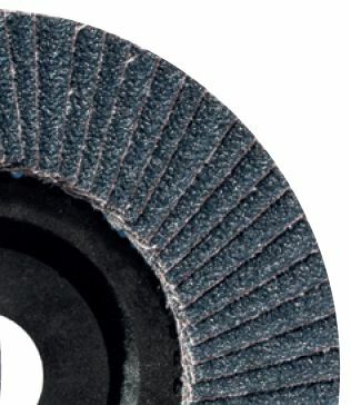 Ściernica listkowa talerzowa płaska, cyrkonowa z60, talerz fibrowy 115x22mm, listki pojedyncze, abrabeta abrabeta silver 1