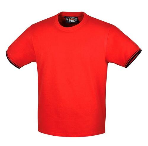T-shirt bawełna czerwony 7549r s 1
