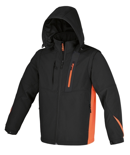 Kurtka softshell z kapt.grafit 7659n/s 1