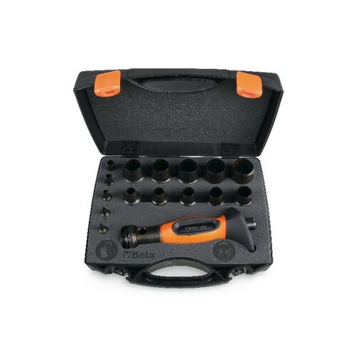 Zestaw wycinaków rymarskich 1105 z uchwytem, 3-30mm, 16 elementów, w pudełku z tworzywa sztucznego, model 1105/c16t 1