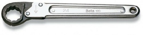 Klucz oczkowy jednostronny otwierany, model 120, 17mm 1