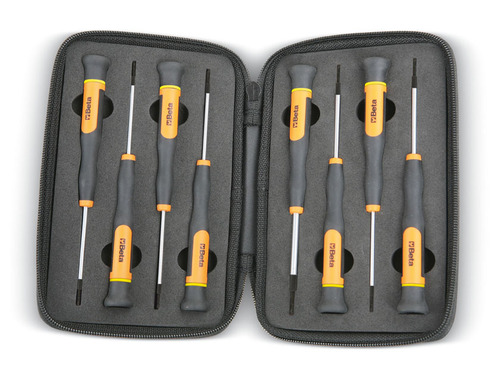 Komplet wkrętaków precyzyjnych 1257lp, 8 sztuk, 1,2-4mm, w pokrowcu, model 1257lp/s8 1