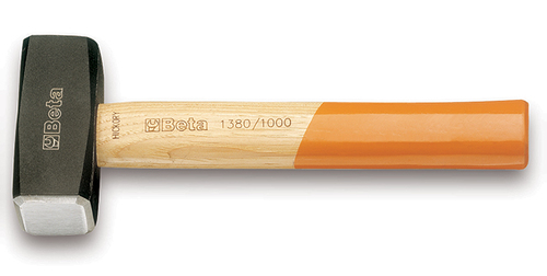 Młotek kamieniarski, trzonek hikorowy, model 1380, 800g 1
