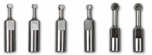 Komplet trzech par końcówek zastępujących kulki do ściągacza 1547, 9-11-12,5mm, model 1547kp/1 1