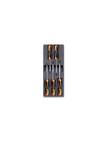 Wkład profilowany twardy z zestawem 5 wkrętaków beta grip, 1267tx, t25-t45, model 2424/t206 1