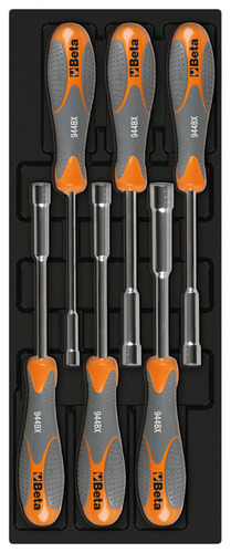 Wkład profilowany twardy z zestawem 6 kluczy 944bx, 5-13mm, model 2424/t227 1