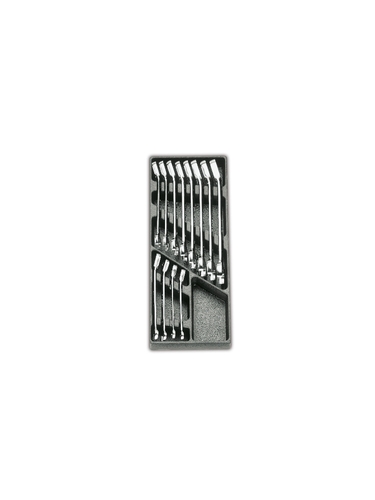 Wkład profilowany twardy z zestawem 12 kluczy 142, 8-19mm, model 2424/t45 1