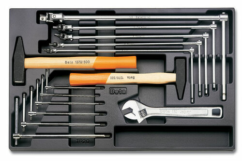 Wkład profilowany twardy z zestawem 14 narzędzi, model 2424/t59 1