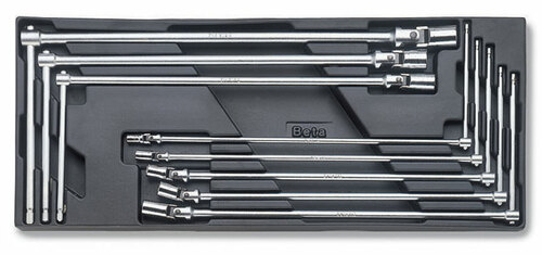 Wkład profilowany twardy z zestawem 8 kluczy 952, 7-19mm, model 2424/t63 1