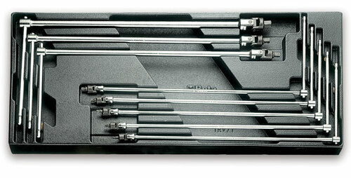 Wkład profilowany twardy z zestawem 8 kluczy 953, 3-10mm, model 2424/t65 1