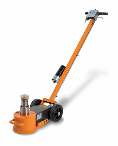 Dźwignik hydrauliczny z napędem pneumatycznym, warsztatowy na kółkach, model 3065/40-20t, dor 20/40t, ce 1