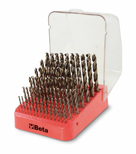 Komplet 91 wierteł 1-10x0,1mm szlifowanych kobaltowych Beta 415/SP91 1