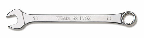 Klucz płasko-oczkowy, stal aisi 420,model 42inox-as, 3/8 1